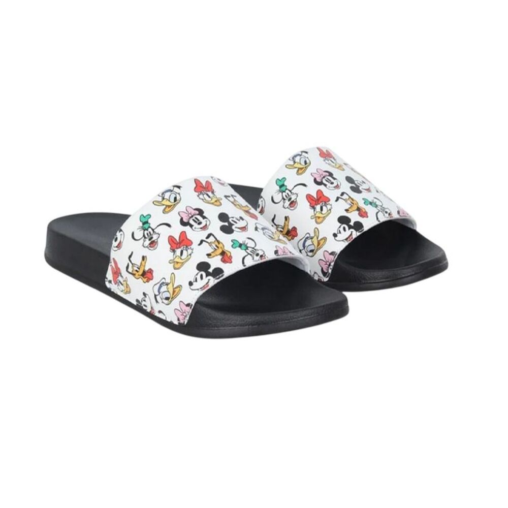 Mickey Mouse Unisex Adult Mickey Mouse & Friends Leather Open Toe Casual Flat Sl